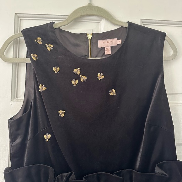 Black Sleeveless Dress with Embellishments - Picture 2 of 2